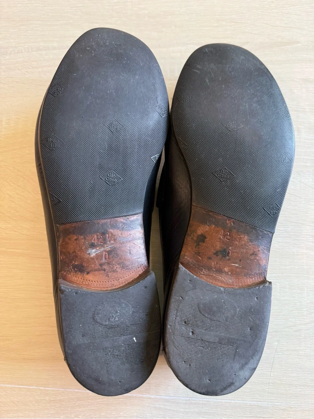 Gucci Men’s Black Leather Horsebit Loafers Size 42.5 D Made in Italy